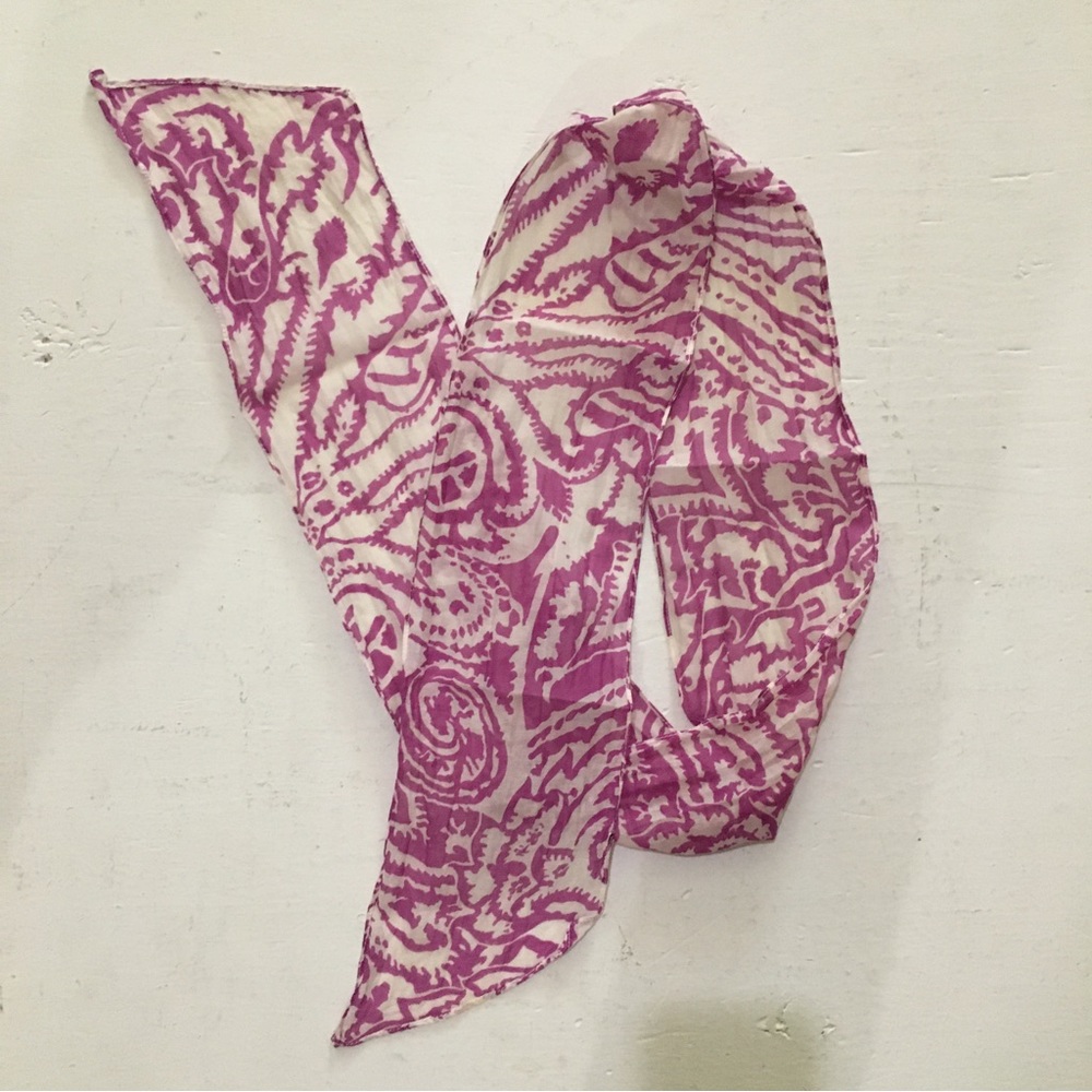 🌹HP🌹Athleta 100% Silk Hair Bandana/ Scarf - Picture 3 of 3